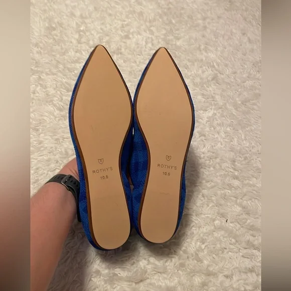 Rothy’s Lazuli Gingham Pointed Loafer - Picture 8 of 8